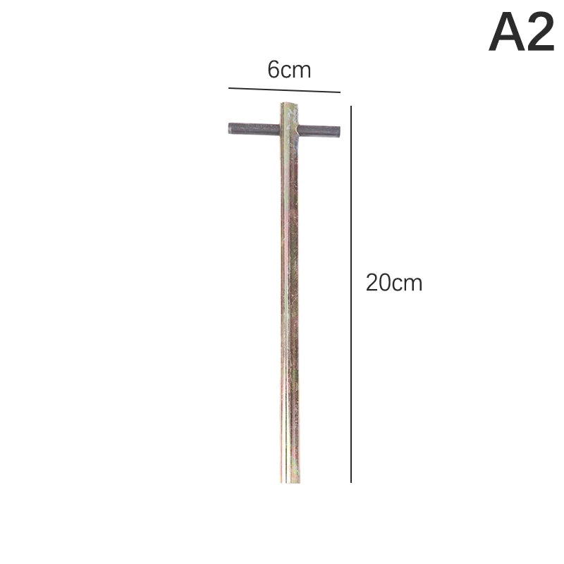 1Pc Extended Type Elevator Triangle Key Train Triangle Key Professional Triangle Key For Elevator Door. Qme A2