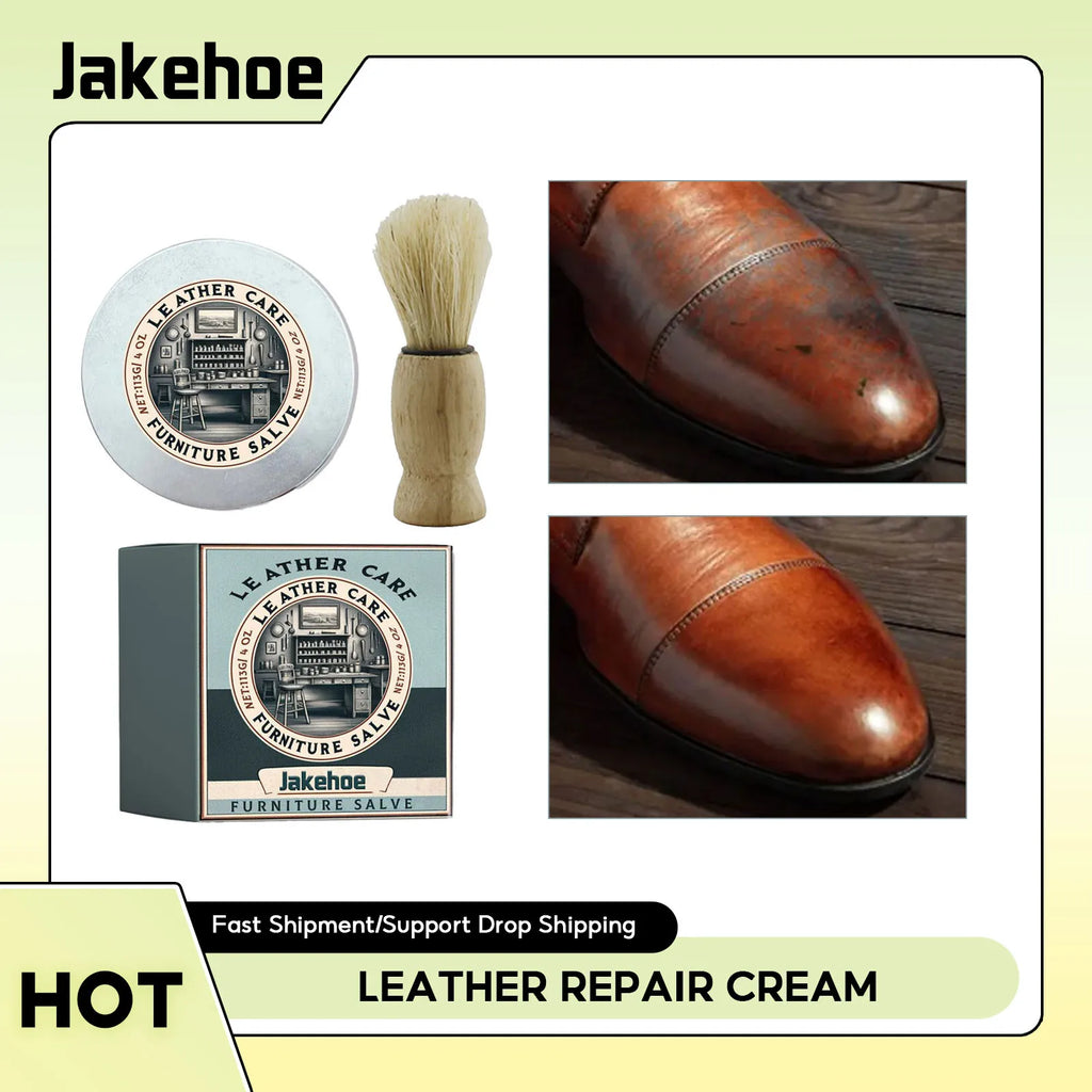 Leather Repair Cream Sofa Car Seat Leather Shoe Polishing Dirt Removal Holes Scratch Cracks Refurbishing Leather Restoring Paste Qme