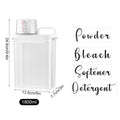 Laundry Detergent Dispenser for Laundry Room Orgnization and Storage 1100/1800/2300ml Laundry Powder Softener Container Qme 1800ml