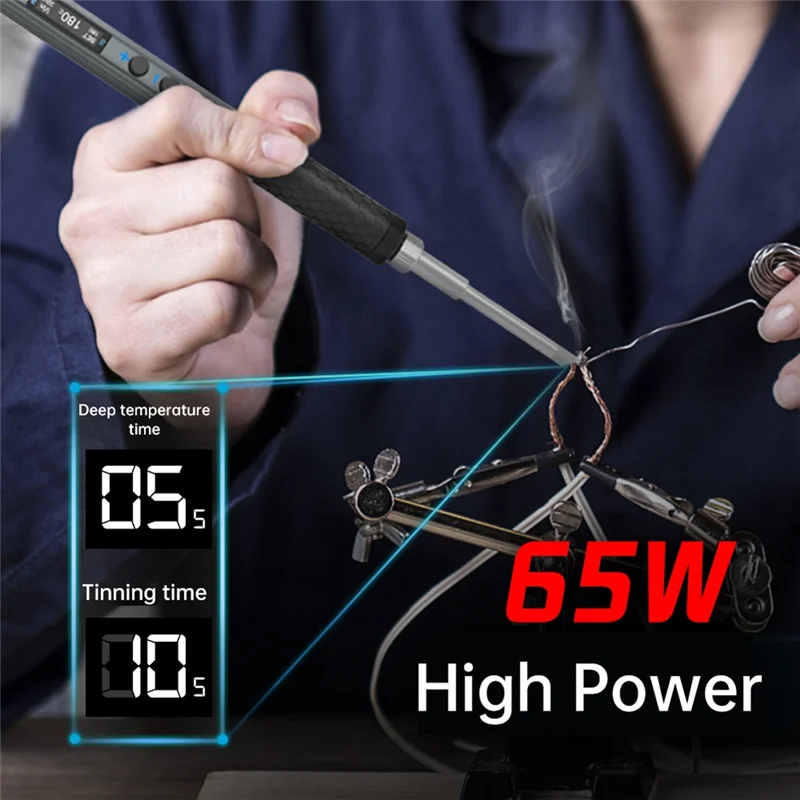 A02F-Portable Electric Soldering Iron Voltage Adjust Soldering Pen Easy To Manipulate Qme