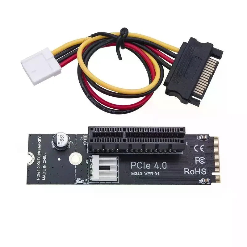 M 2 Key-m PCIe 4 0 X4 Converter Compatibility Riser Adapter Card Qme