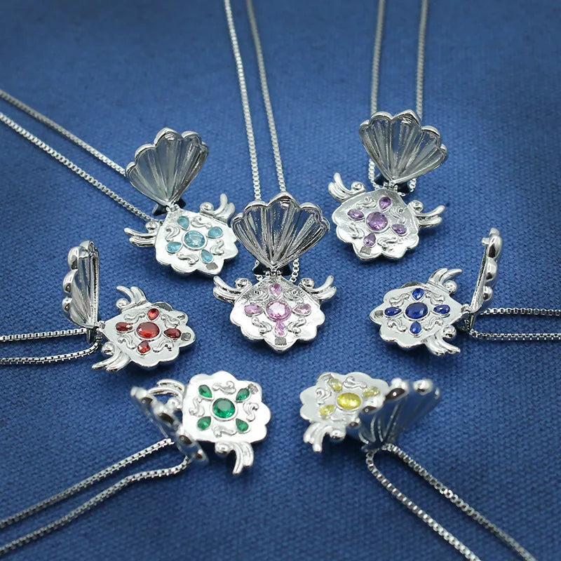 Seven Princess Shell Necklace Cosplay Anime Mermaid Melody Pichi Pichi Pitch Women Pendant Neck Decoration Jewelry Festival Gift Qme