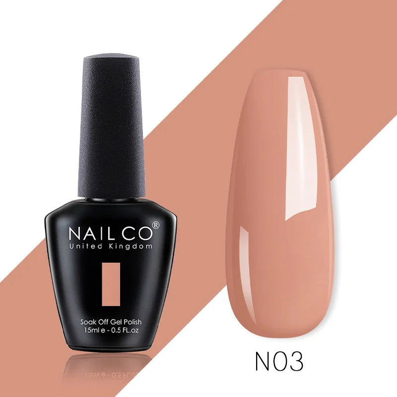 NAILCO 85 Colors Nail Gel UV LED Lacquer Manicure Varnish Hybrid Semi