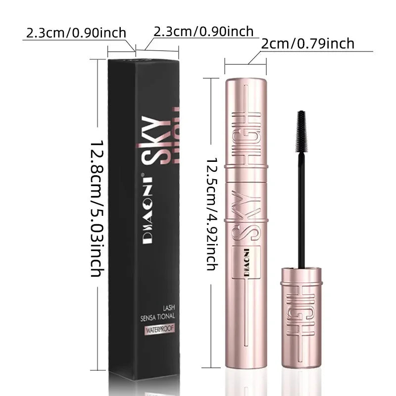 DIAONI Sky-High Lift Mascara Mother's Day Gift Waterproof Smudge-Proof Long-Lasting Curling Natural Defined Separated Lashes Qme
