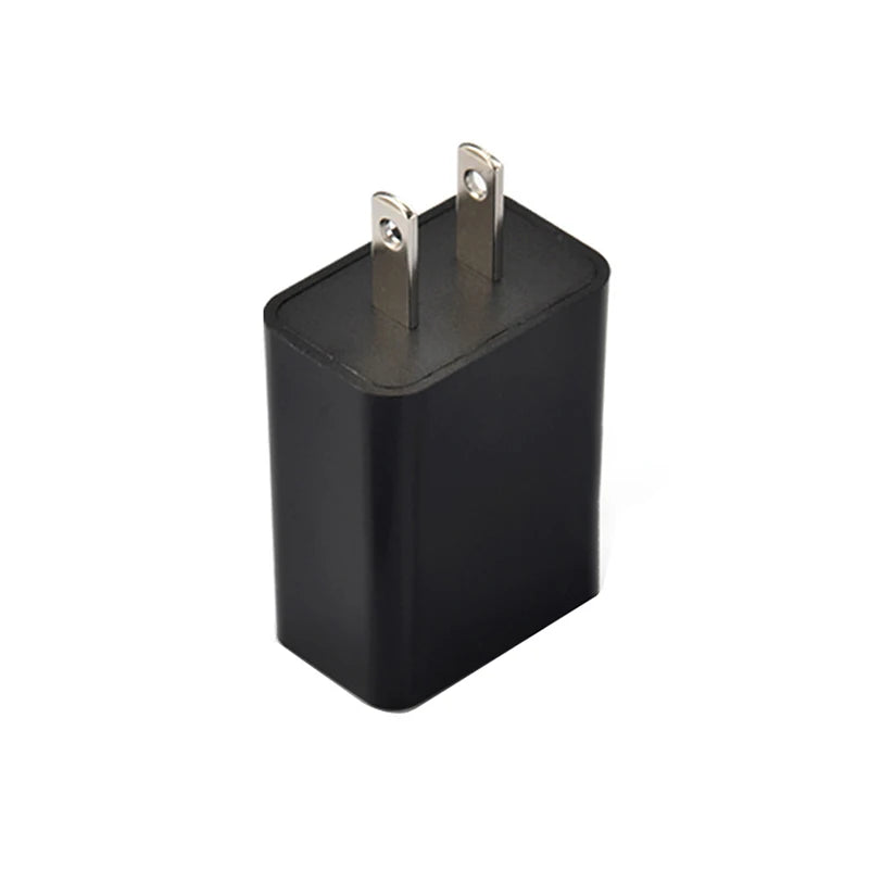 US Adapter 5V 2A Fast Charging UL Plug One USB Port Phone Wall Qme one size black