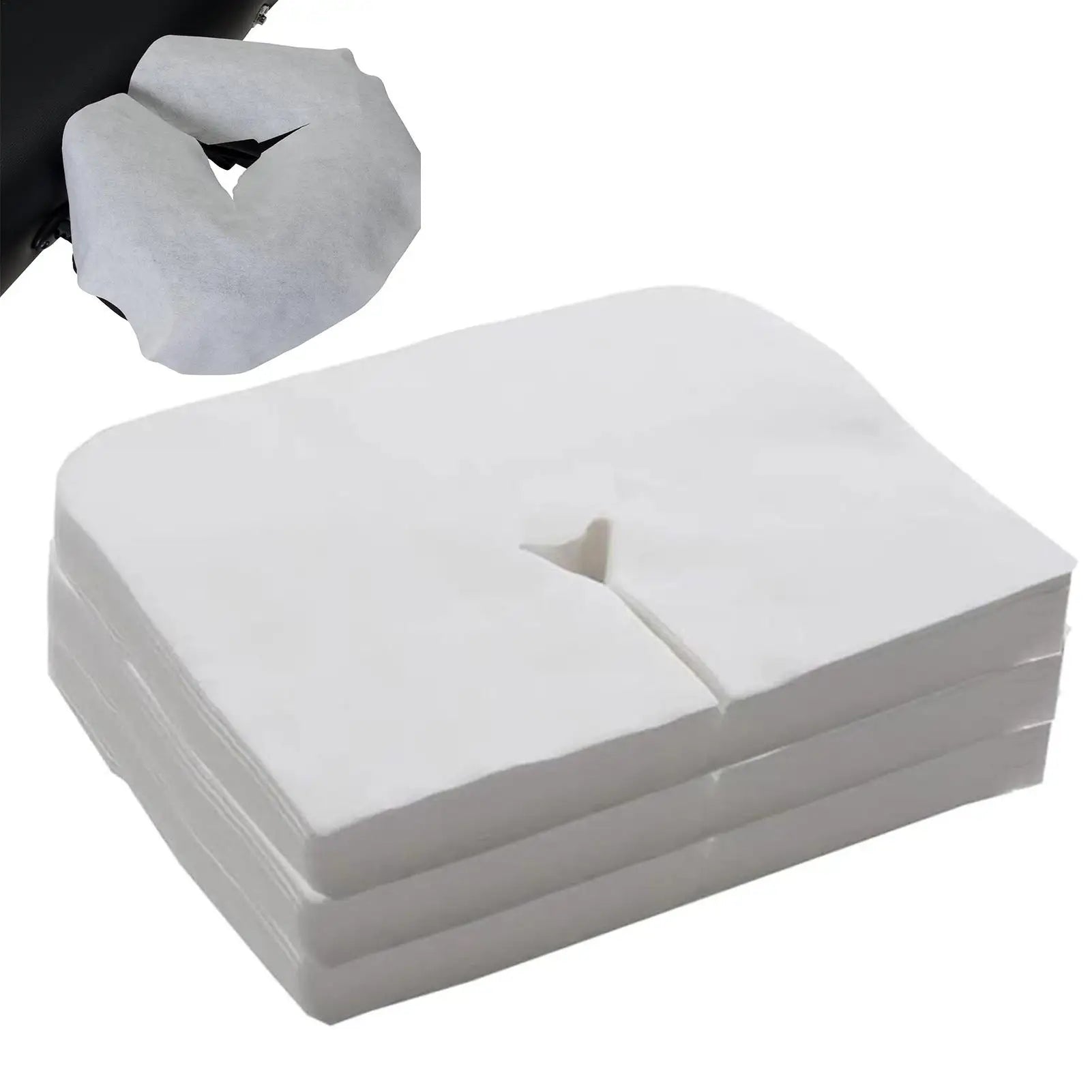 Massage Face Cradle Cover Bed Hole Towel Soft Facial Pillow Covers Qme