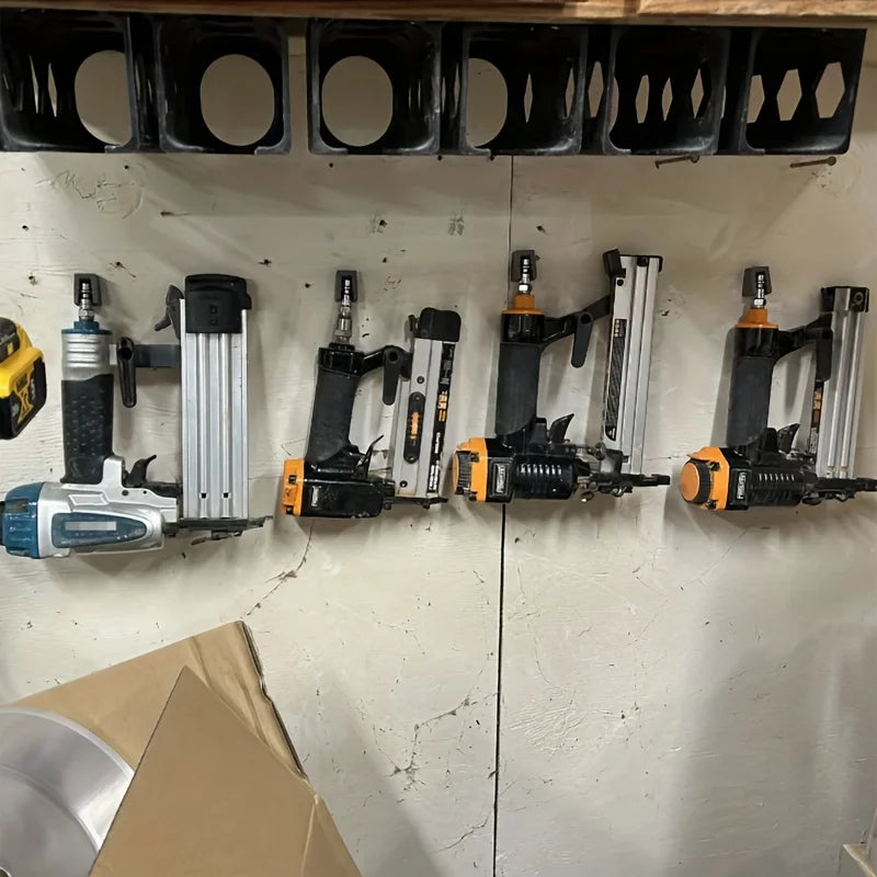 Universal Air Tool Holder & Hanger for Mechanic Tools, Heavy Duty Pneumatic Wall-Mounted Tool Organizer for Service Truck Qme