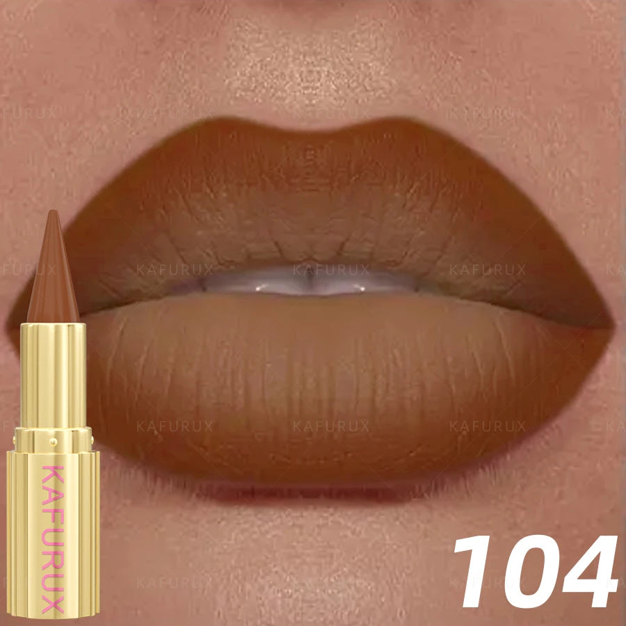 9 Colors Gradient Lipstick Matte Lip Liner Pen Velvet Finish Smooth Qme 104