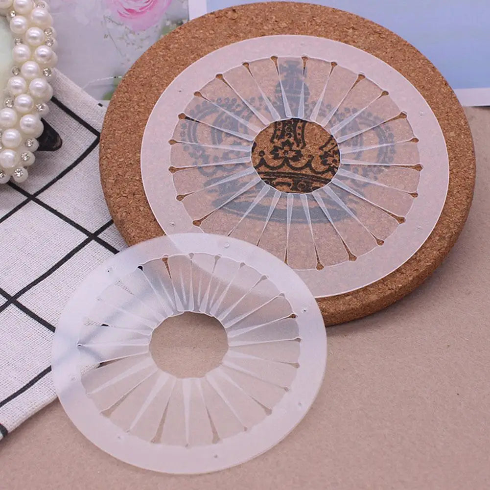 Crafting Template Clear Plastic Ribbon Flower Maker DIY Hobby Art Qme