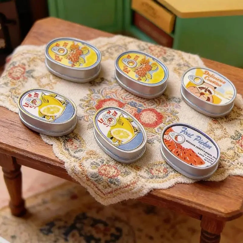 Mini Can Model Ornaments Dollhouse Decoration Accessories Miniature Qme