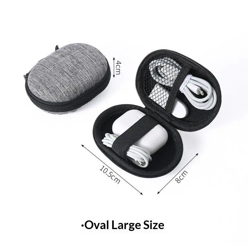 Mini Portable EVA Storage Bag Pouch Carrying Zipper Earphone Case Qme A4
