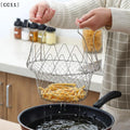 Stainless Steel Foldable Multifunctional Fryer Basket French Fry Qme Default Title