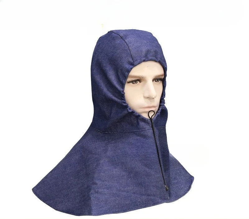 2pcs Adjustable brimless denim shawl hat dust hood grinding and handling special labor insurance equipment Qme