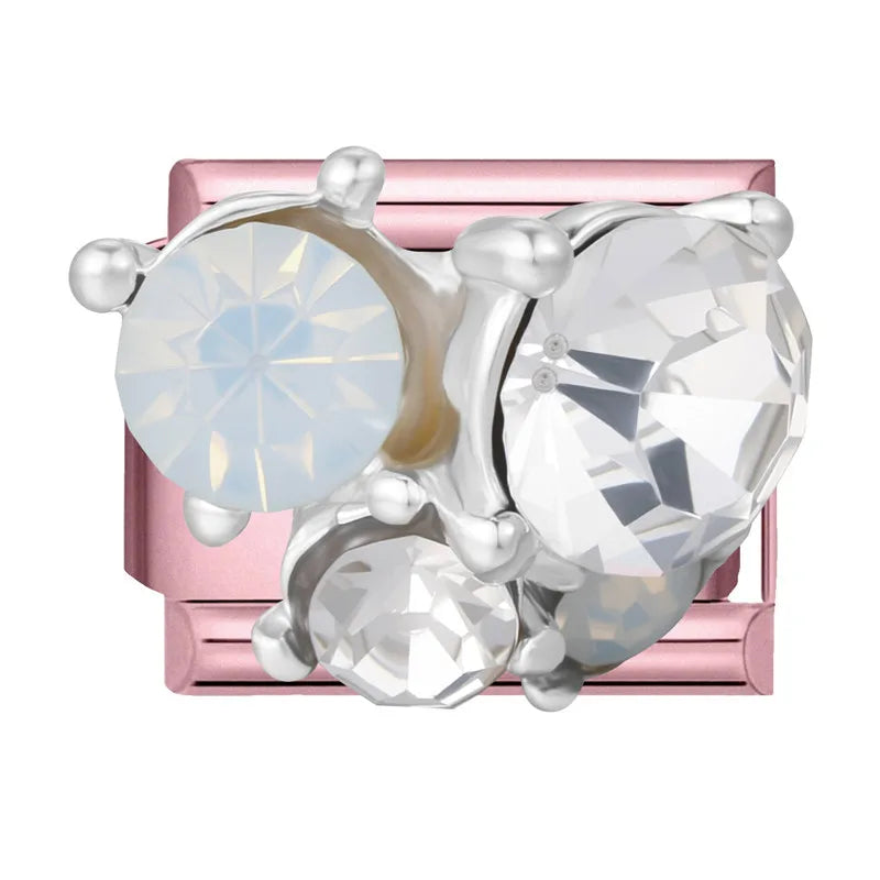 Wholesale Butterfly Bow Stars Love Heart Key Planet Shiny CZ Flower