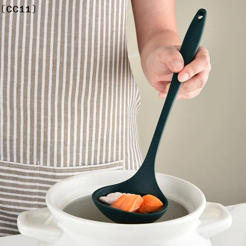 Silicone Kitchenware Soup-spoon Spatula Colander Spoon Kitchen Qme