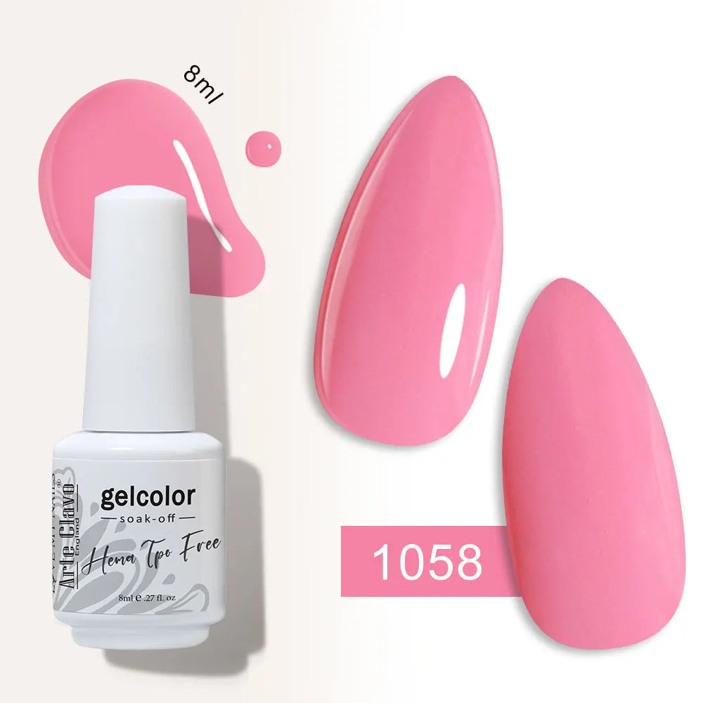 Arte Clavo Semi-permanent Gel Nail Varnish 180 Colors Semipermanent