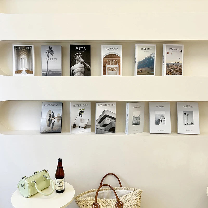 Luxury Fake Books Decoration Fashion Creative Simulation Book Desktop Qme