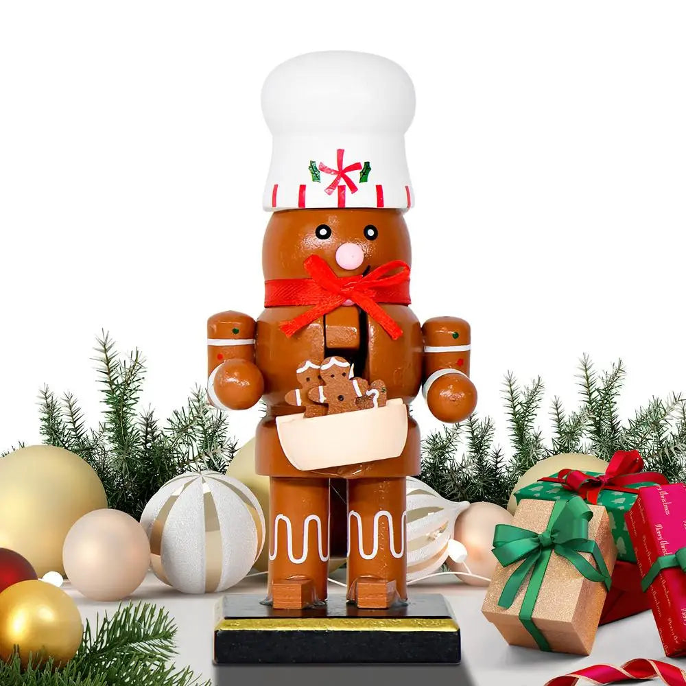 Christmas Figurines Wooden Nutcracker Tabletop Statues Christmas Decor Party Statues Table Centerpiece For Adults Children's Day Qme B China Mainland