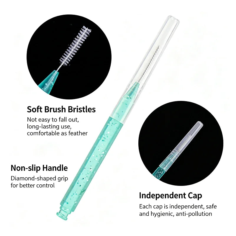 Mini Eyebrow Brush Brow Perm Disposable Lifting Brushes Bendable Qme