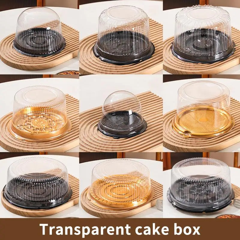 Round Shape Cheese Mousse Packing Boxes Food 4 6 8 Reusable Qme