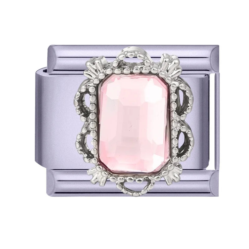Fashion Zircon Bow Butterfly Cute Rabbit Italian Charms Links DIY