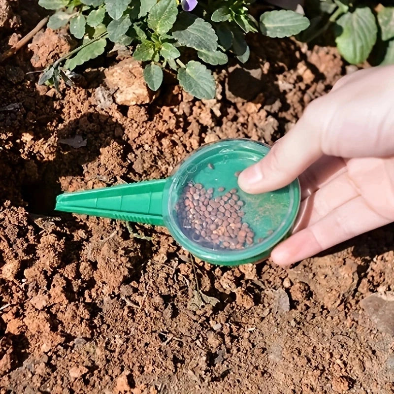 Multifunctional Adjustable Handheld Planter & Seed Sower, Garden Seeding Dispenser Tool for Various Seed Sizes Qme