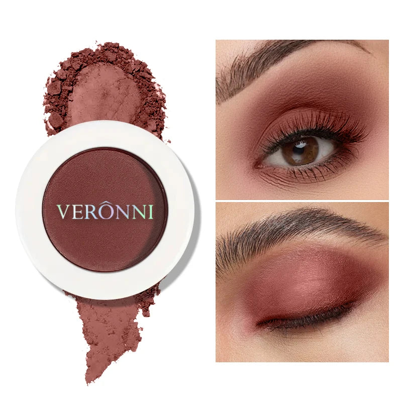 VERONNI Single Eyeshadow Matte Shimmer Glitter Pigment Waterproof Qme 106