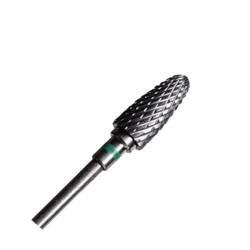 Tungsten Steel for nail Drill Bit Spiral Pattern for nail Buffing Head for Nail Buffing Polishing nail Gel Removal Safe Material Qme