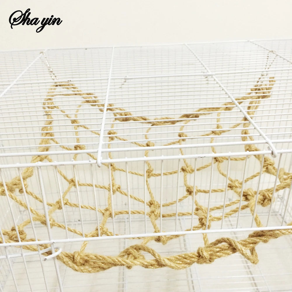 Bird Toy Parrot Rope Climbing Net Bird Supplies Gnawing Toy Parrot Adventure Adventure Toy Qme