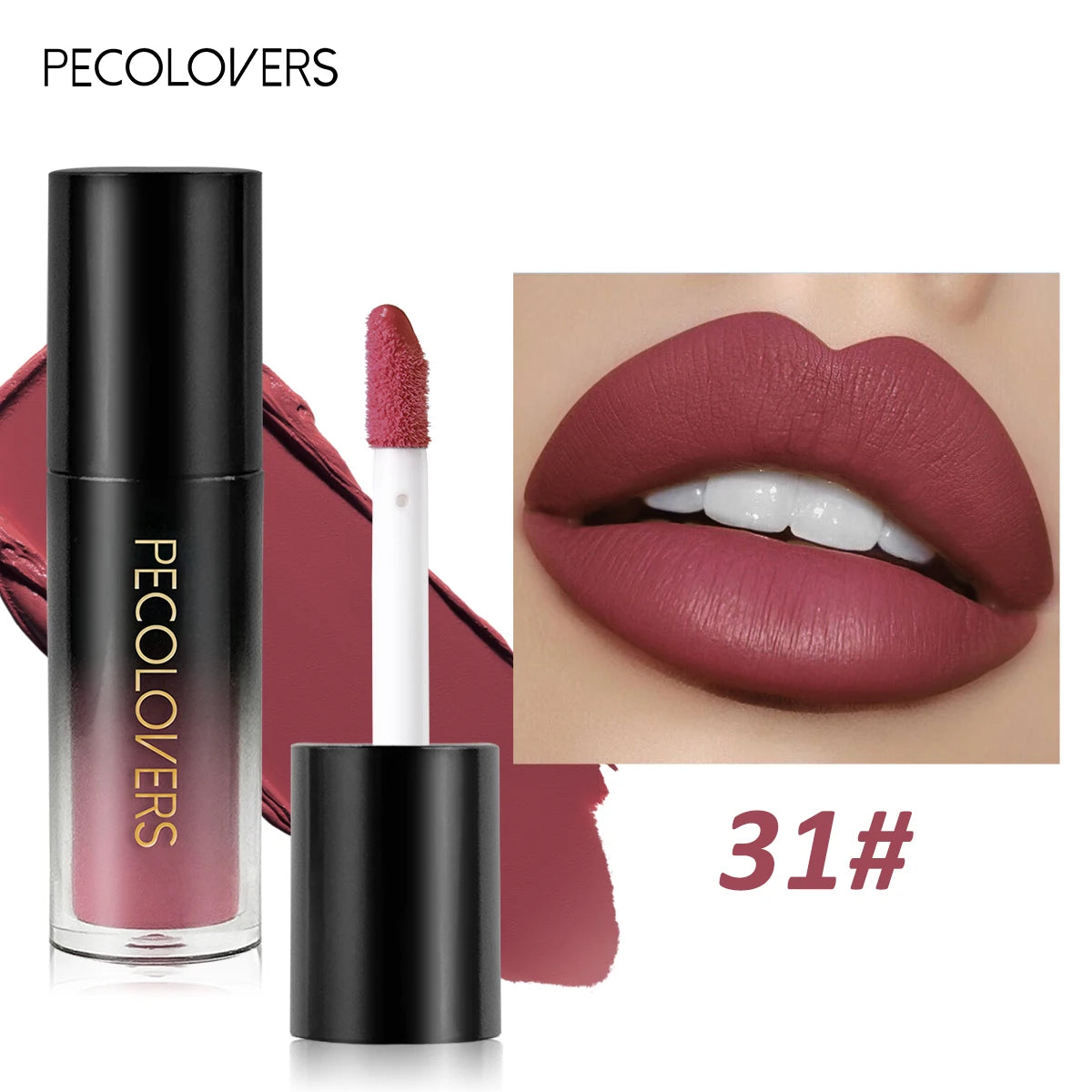 Multiple Colors Matte Velvet Lip Gloss Waterproof Long-lasting Qme 31