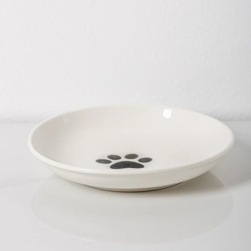 Dogs Supplies Outdoor Feeding Drinking Accessories Ceramic Raised Pet Qme
