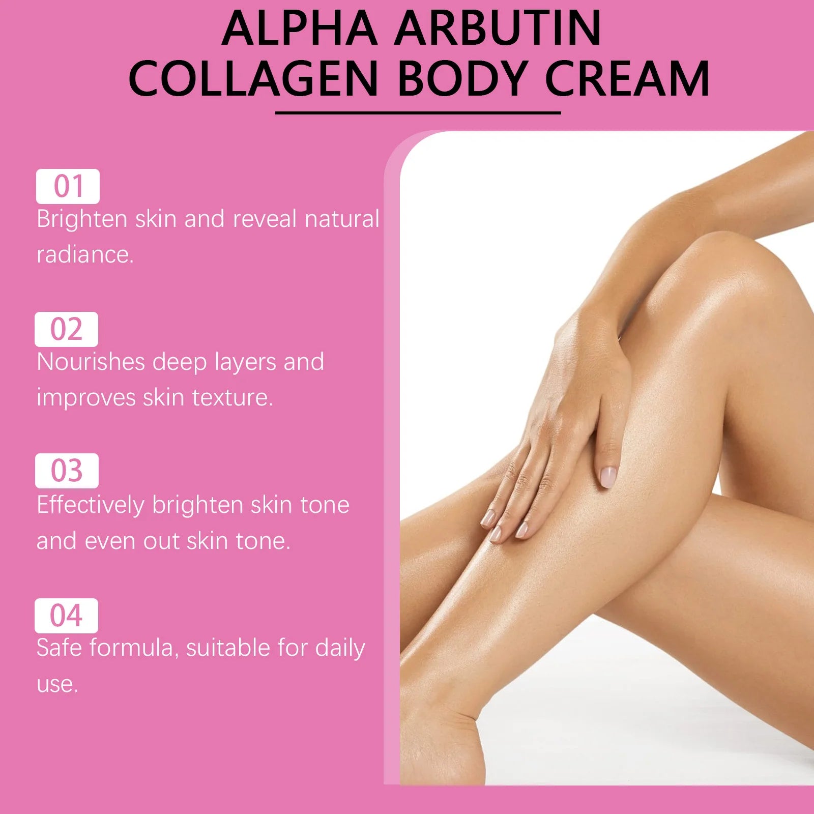 Alpha Arbutin Body Cream Repair Rough Dullness Anti Drying Body Moisturizer Uv Protection Reduce Melanin Skin Brightening Lotion Qme