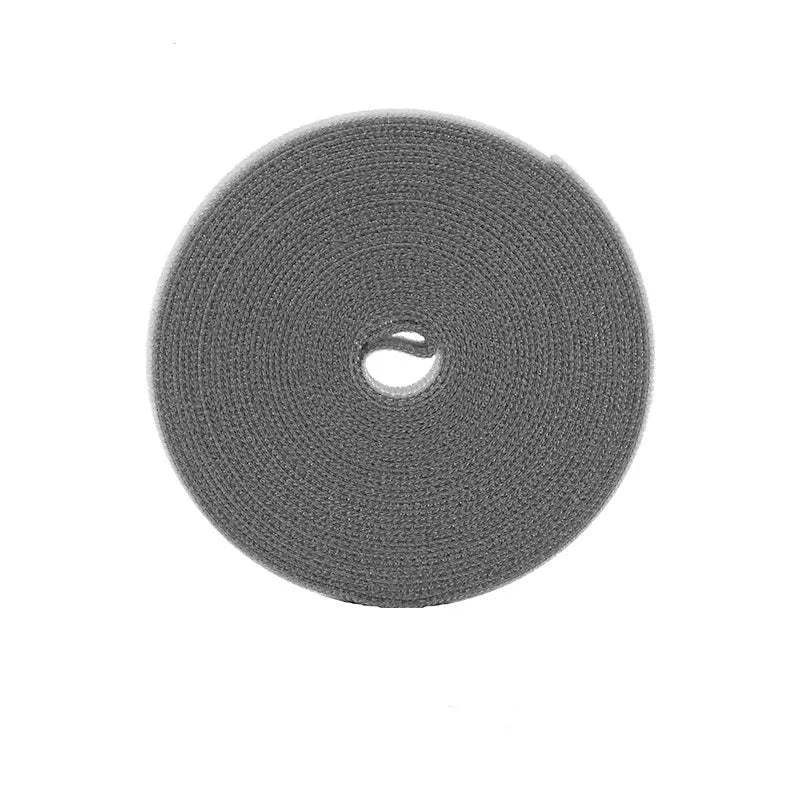 10pcs 1.2cmx5m Data cable storage velcro cable tie cable management home computer cable bundle fixing strap self-adhesive Qme grey China Mainland