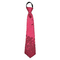 Shiny Sequins Neck Ties Men Women Stage Glitter Performance Prom Paillette Accessories Fashion Party Adjustable Necktie Qme Hot Pink