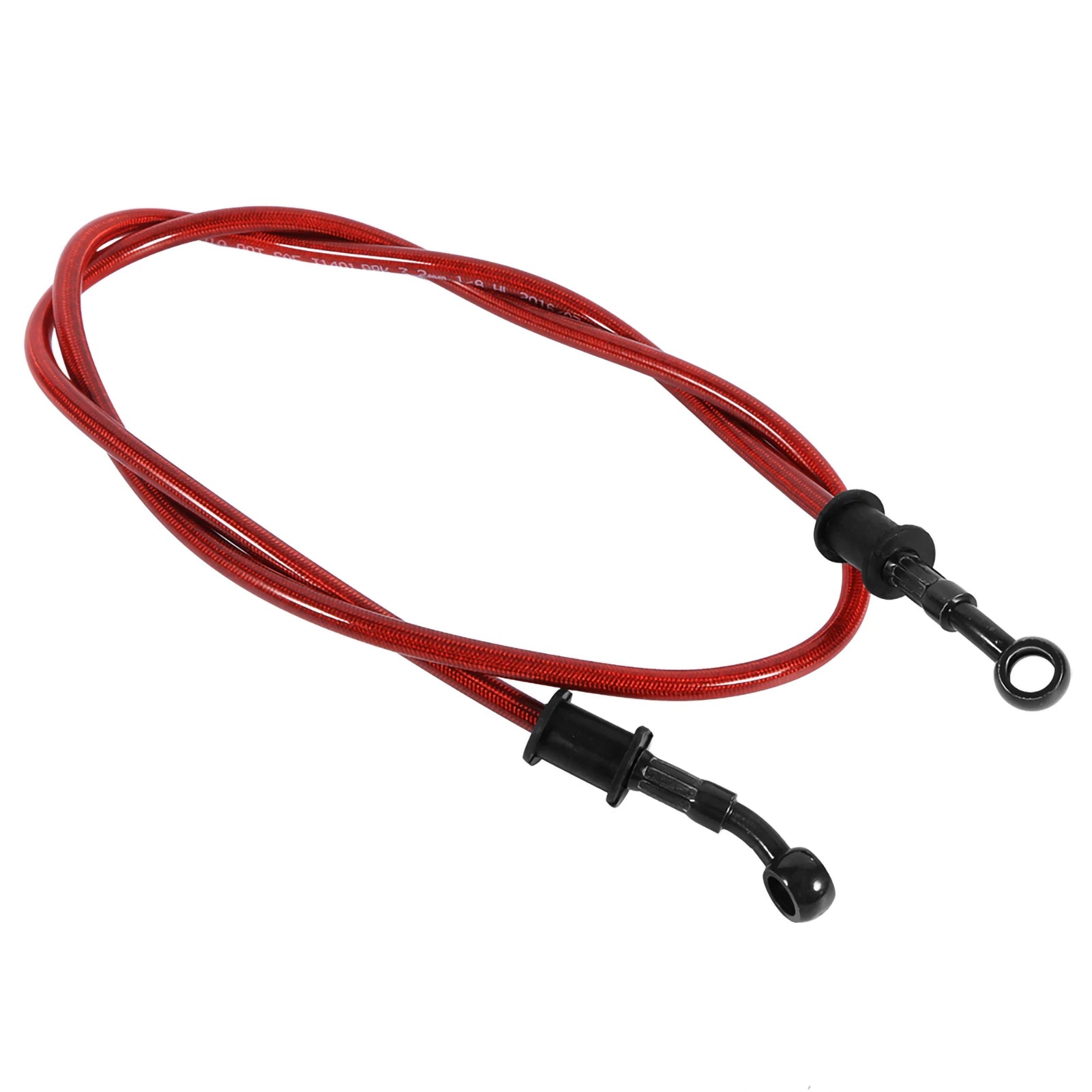 50cm ‑ 120cm Motorcycle Braided Steel Brake Oil Hose Line Pipe Colorful Brake Oil Hose Brake Line Pipe Line Pipe Qme Red 500mm