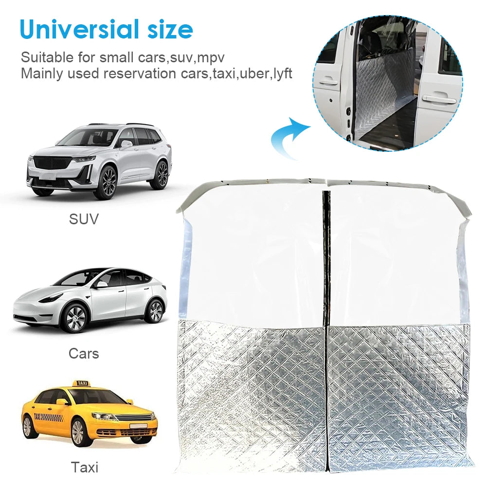 Car Divider Isolation Curtain Car Divider Heat Insulation Curtain Car Divider Privacy Curtain for Ford Car Accessories Qme