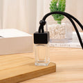 Air Freshener Scent Perfume Bottle Ornament Pendant Square Cap Empty Qme Black B