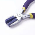 Steel Jewelry Flat Nose Pliers with Replaceable Nylon Jaw, Stainless Steel Color 13.8x5.8x1.3cm for Jewelry Making Tools Qme Default Title