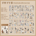 20 Sheets PET Die cut Stickers book Cartoon girl characters Decorative handmade Craft Material Diary Album Scrapbooking Supplies Qme D