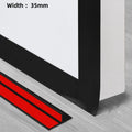 T-Shape Door Draft Stopper Dustproof Soundproof Self-adhesive Seal Strip Door Window Gap Windproof Silicone Weather Stripping Qme black 1M