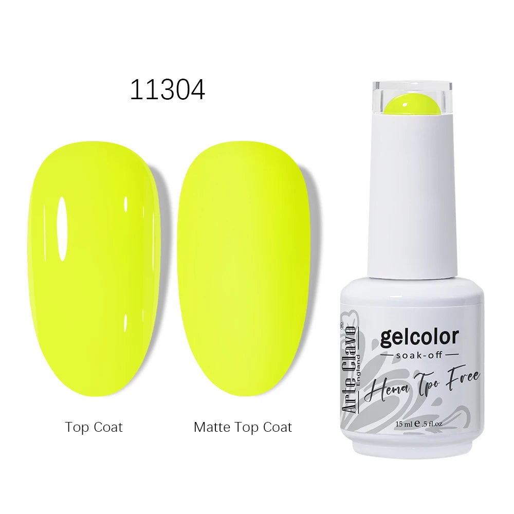 Arte Clavo HEMA TPO Gel Nail Polish Pink Series Semi Permanent Soak