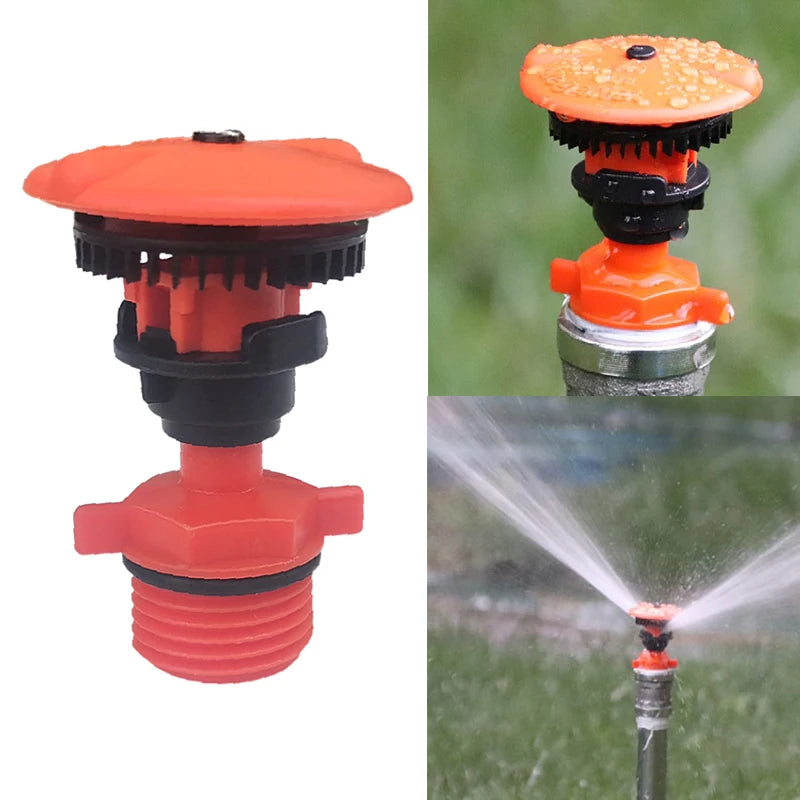 ^1/2" Rotating Water Sprinkler Farm Sprinkler Lawn Garden Irrigation Nozzle Qme