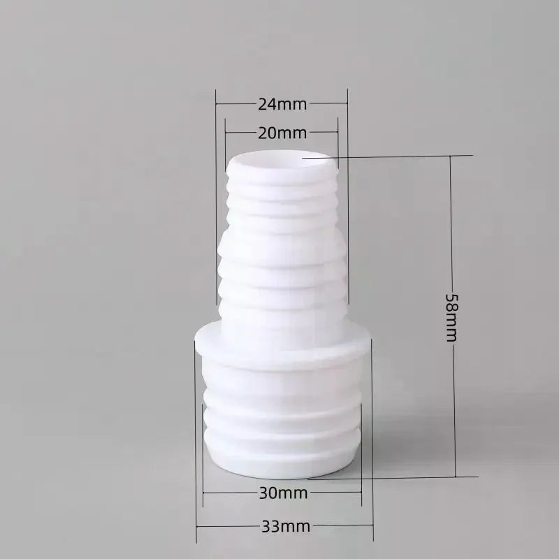 Washing Machine Drain Hose Extension Adapter | 25mm/30mm Diameter Connector, Plastic Material Qme