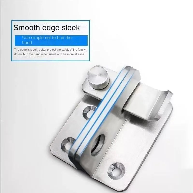 Flip Latch Gate Latches Slide Bolt Safety Door Lock Catch Barn Qme silver