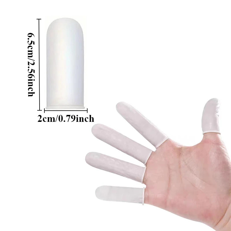 1PCS Disposable Anti-Static Black Smooth Finger Cots Dust-Free Cleanroom Industrial Beauty Gloves Qme