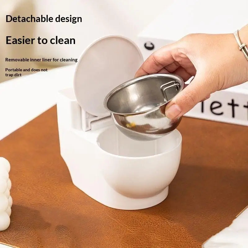 Cat Dog Bowl Removable Stainless Steel Pet Drinking Water Dispenser Qme