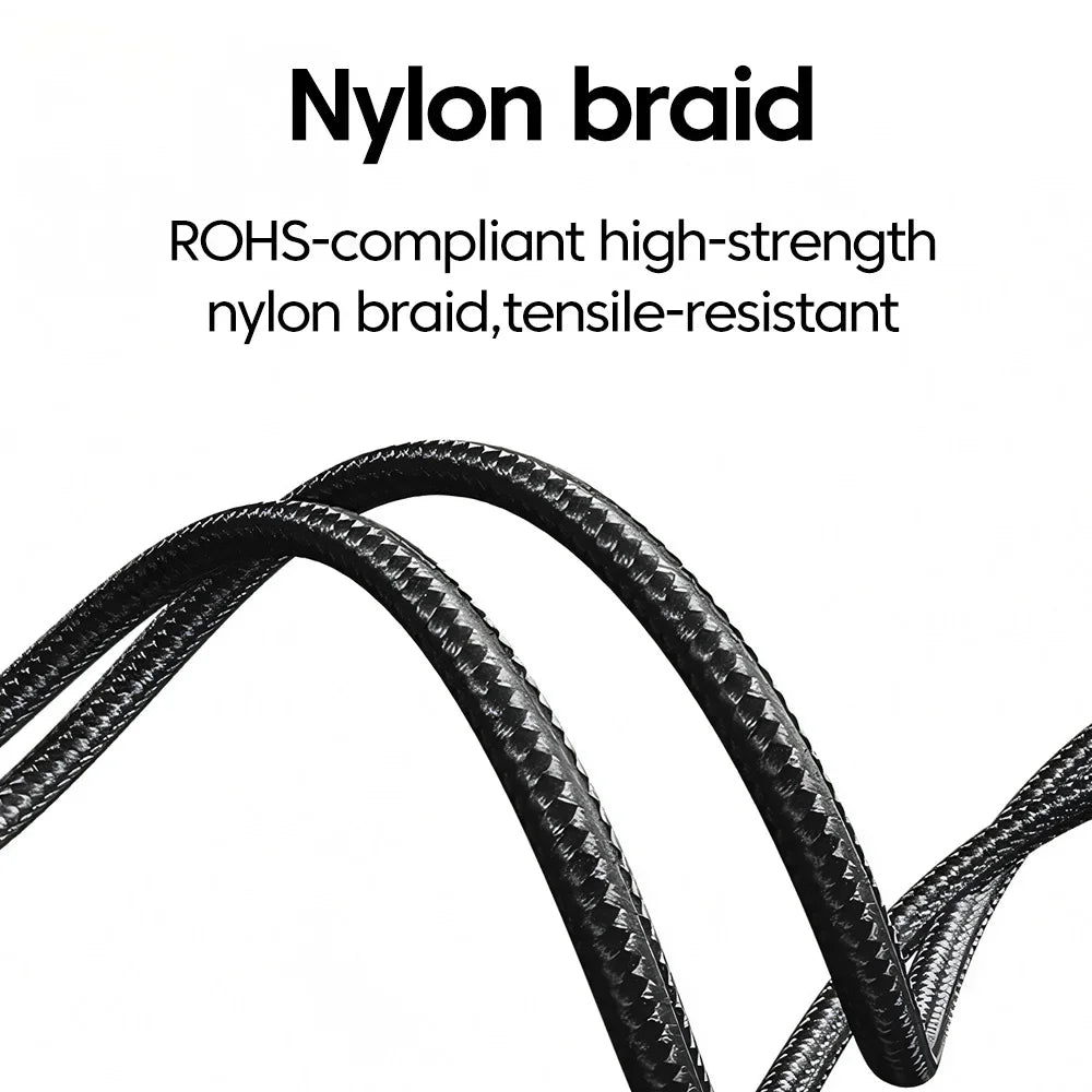 240W 5A Type C to Type C PD Braided Nylon Data Cord USB C to C Digital Display Fast Charging Cable for iPhone 16 Samsung Xiaomi Qme