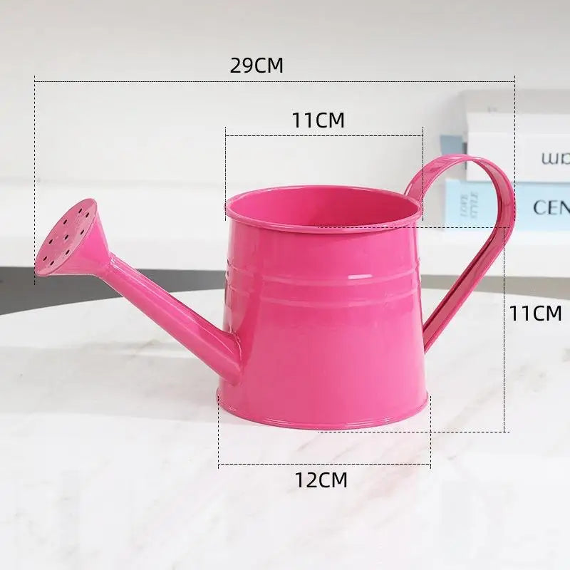 Metal Watering Can Garden Flower Kettle Mini Small Water Spraying Pot Sprinkle With Large Capacity For Kids Adult Qme A4