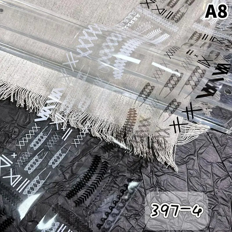 Butterfly Flower Nail Transfer Foils Sticker Paper 50 Bow Floral Qme A8