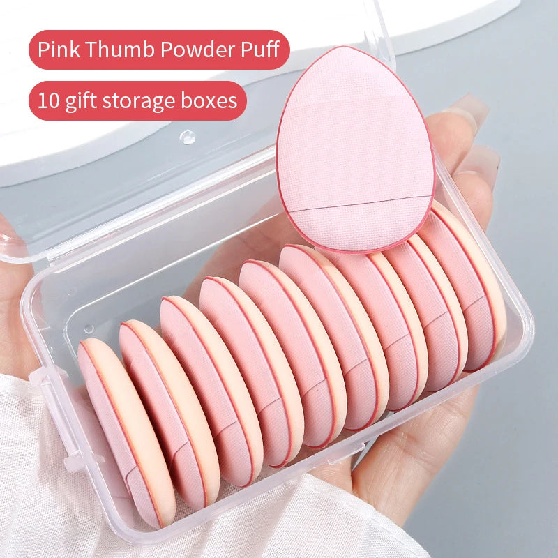 Mini Professional Cosmetic Cushion Puff Concealer Foundation Detail Qme Pink 10pcs China Mainland